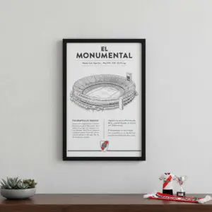 Cuadro Decorativo Futbol - River Plate 02 - A3 30x40 Cm