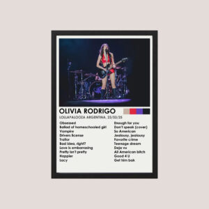 Cuadro Decorativo Olivia Rodrigo Lollapalooza 11 - A3 30x40