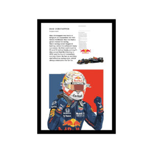 Cuadro Decorativo F1 - Max Verstappen 12 - A3 30x40 Cm