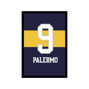 Cuadro Boca Juniors- Camiseta Martin Palermo - A3 30x40