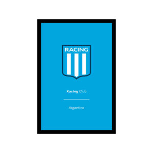 Cuadro Decorativo Futbol - Racing Club 09 - A3 30x40 Cm