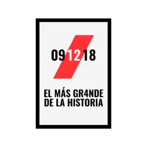 Cuadro Decorativo Futbol - River Plate 11 - A3 30x40 Cm