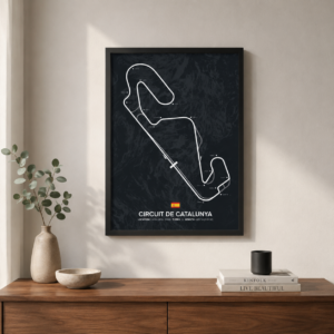 Cuadro F1 - Circuito Catalunya (España) - A3 30x40 cm