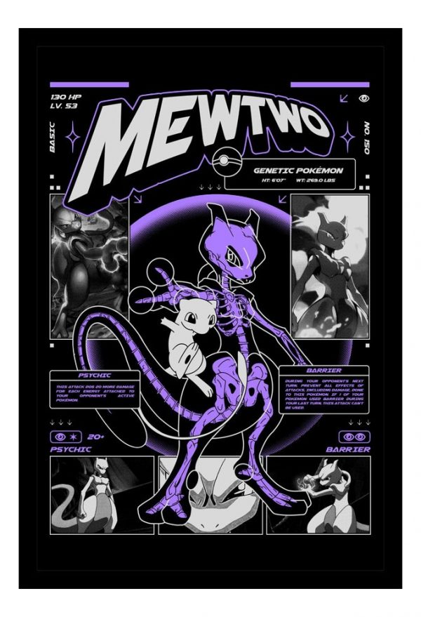 Cuadro Decorativo Series - Pokemon 10 - A3 30x40 Cm