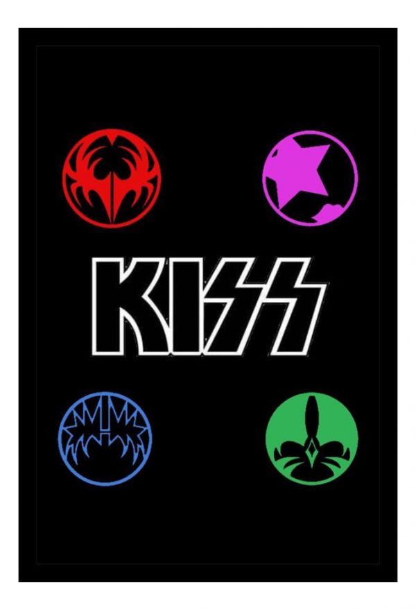 Cuadro Decorativo Música - Kiss 05 - A3 30x40 Cm