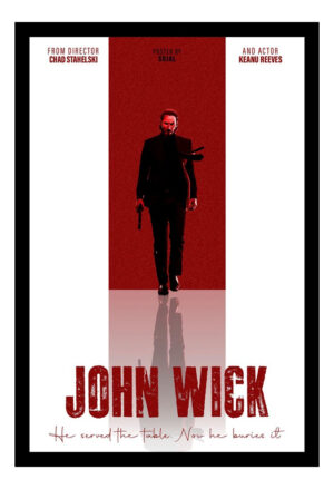 Cuadro Decorativo Cine - John Wick 06 - A3 30x40 Cm
