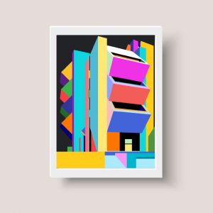 Cuadro Decorativo Arquitectura A3 - Arte Urbano Deco