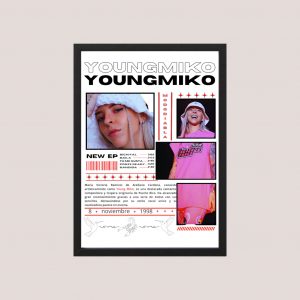 Cuadro Poster Young Miko 03 - Tamaño A3 30x40 Cm