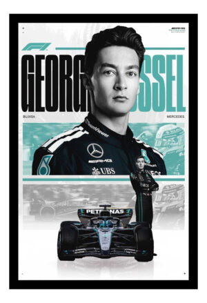 Cuadro Decorativo F1 - George Rusell 02 - A3 30x40 Cm