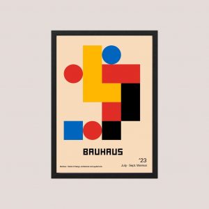 Cuadro Decorativo Arte Moderno Bauhaus 09, Tamaño A3 30x40 Cm