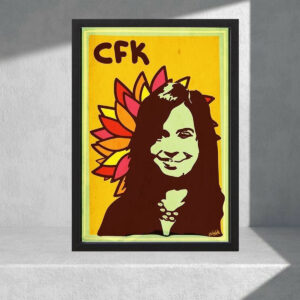 Cuadro Decorativo Cristina Kirchner Cfk 06 - A3 30x40