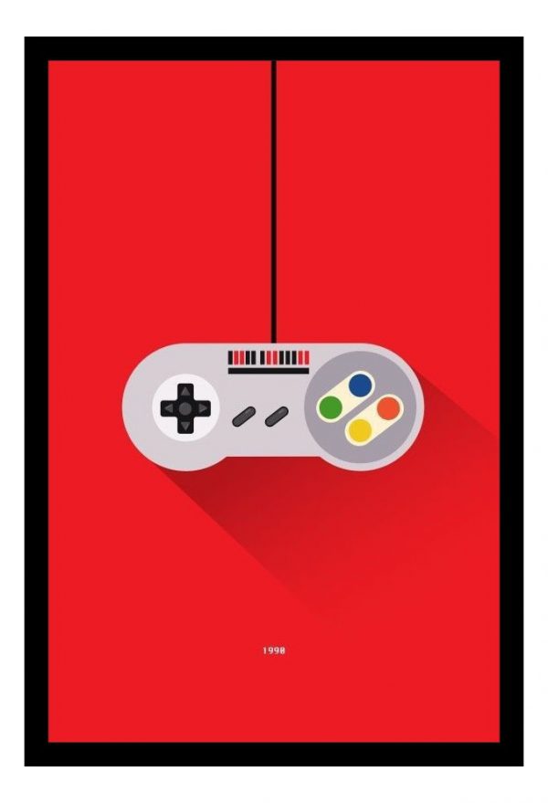 Cuadro Decorativo Videojuegos - Nintendo 01 - A3 30x40 Cm