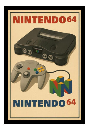 Cuadro Decorativo Videojuegos - Nintendo 07 - A3 30x40 Cm