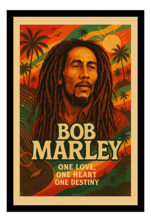 Cuadro Decorativo Musica - Bob Marley 12 - A3 30x40 Cm