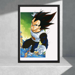 Cuadro Decorativo Dragon Ball Z - Vegeta 11 - A3 30x40 Cm
