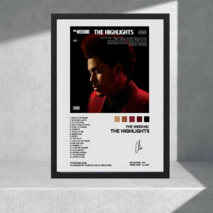 Cuadro Decorativo The Weeknd, The Highlights - A3 30x40