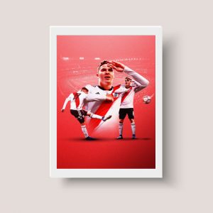 Cuadro Poster Juanfer Quintero River Plate A4 20x30 Futbol