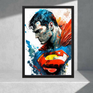 Cuadro Decorativo Superman 08 - Tamaño A3 30x40