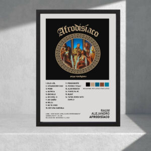 Cuadro Decorativo Rauw Alejandro - Afrodisiaco - A3 30x40