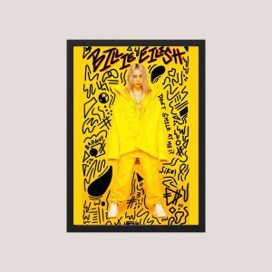 Cuadro Billie Eilish Modelo 16 - Tamaño A3 30x40 Cm