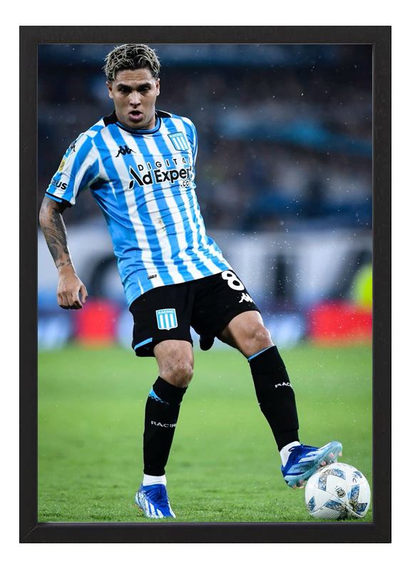 Cuadro Racing Club Juanfer Quintero Sudamericana 2024 (a4)