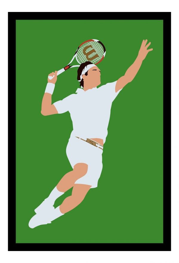 Cuadro Decorativo Tenis - Federer 02- A3 30x40 Cm