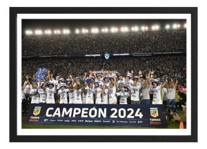 Cuadro Festejo Vélez Campeón Liga Profesional 2024 A3 40x30