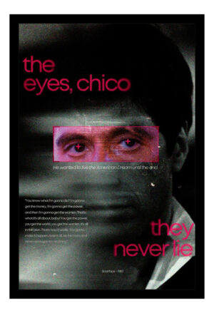 Cuadro Decorativo Cine - Scarface 09 - A3 30x40 Cm