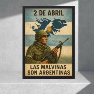 Cuadro Decorativo Islas Malvinas Argentinas 07 - A3 30x40 Cm
