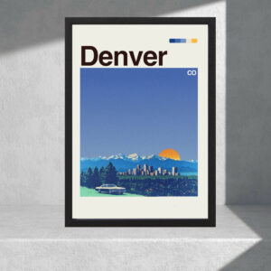 Cuadro Decorativo Paisajes - Usa, Denver - A3 30x40