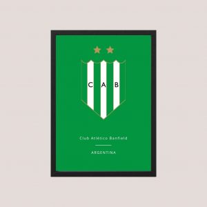 Cuadro Futbol - Ca Banfield - Modelo 02- Tamaño A3 30x40 Cm