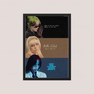Cuadro Billie Eilish Modelo 13 - Tamaño A3 30x40 Cm