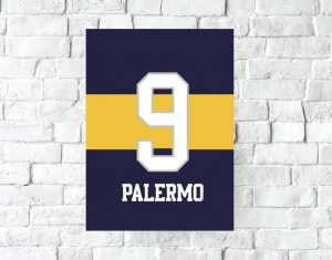 Poster Lámina Decorativa Boca Juniors Mod 10, A3 30x42 Cm