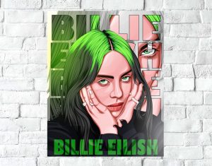 Poster Lámina Decorativa Billie Eilish 19 Tamaño A3 30x42 Cm