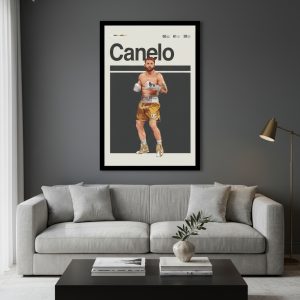 Cuadro Decorativo Boxeo - Canelo Alvarez 01 - A3 30x40 Cm