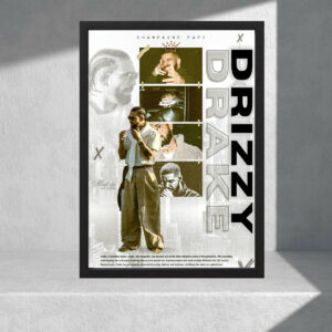 Cuadro Decorativo Musica - Drake - Modelo 02 - A3 30x40