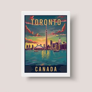 Cuadro Urbano Ciudades Toronto, Canadá - A4 20x30