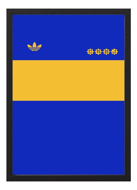 Cuadro Camiseta Boca Juniors 1981 Maradona A4 - Arte Futbol