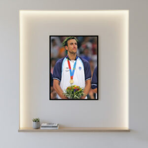 Cuadro Decorativo Basquet - Manu Ginobili 07 - A3 30x40 Cm