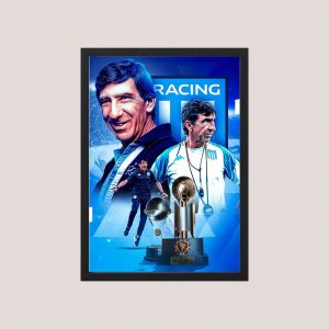 Cuadro Gustavo Costas Racing Campeón Recopa 2025 - A3 30x40
