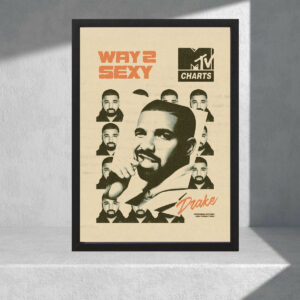 Cuadro Decorativo Musica - Drake - Modelo 11 - A3 30x40