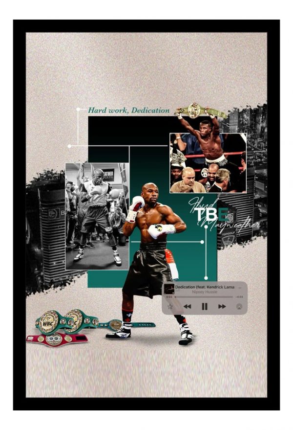 Cuadro Decorativo Boxeo - Floyd Mayweather 11 - A3 30x40