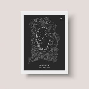 Cuadro Circuito Interlagos, Gp Brasil, Formula 1, A4 20x30