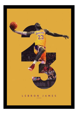 Cuadro Decorativo Basquet - Lebron James 09 - A3 30x40 Cm