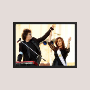 Cuadro Decorativo Cristina Kirchner Charly Garcia - A3 30x40