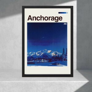 Cuadro Decorativo Paisajes - Usa, Anchorage - A3 30x40