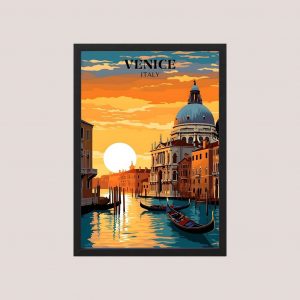 Cuadro Urbano Ciudades Venezia, Italia - Tamaño A3 30x40 Cm