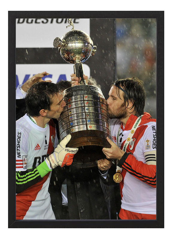 Cuadro River Plate Libertadores 2015 Cavenaghi Barovero A4