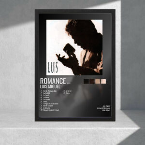 Cuadro Decorativo Música, Luis Miguel, Romance 01 - A3 30x40