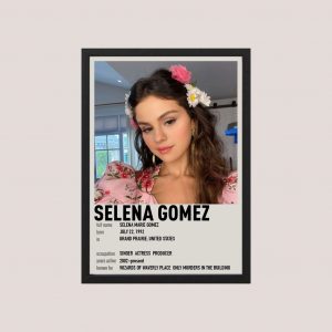Cuadro Decorativo Selena Gomez 12 - Tamaño A3 30x40